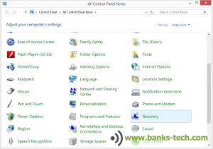 How To Create A Windows 8.1 Recovery Drive - Control Panel