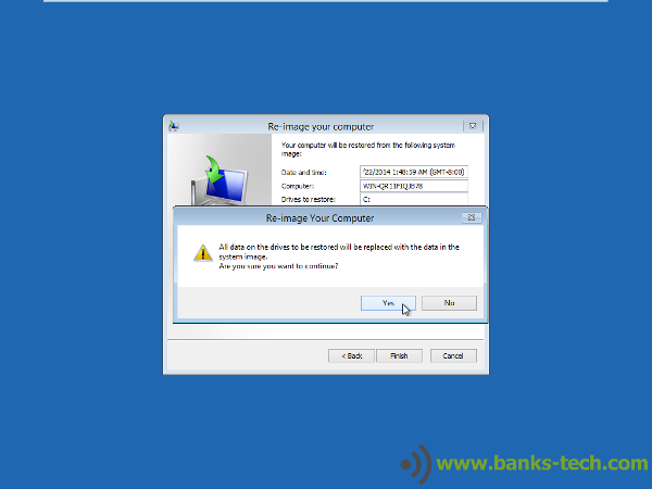 How To Restore Windows 8.1 With A System Image - Re-Image Your Computer